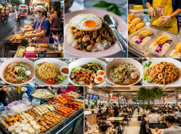 Ăn gì ở Bangkok không tốn nhiều tiền: Từ vỉa hè 30–50 baht đến food court trong trung tâm thương mại