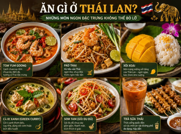 Ăn gì ở Thái Lan: 20 món ngon nhất phù hợp khẩu vị người Việt