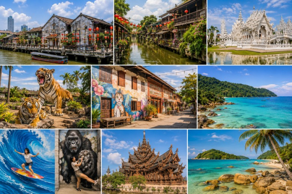 Những điểm check-in đẹp và lạ ở Bangkok–Pattaya–Phuket mà ít tour ghé đến