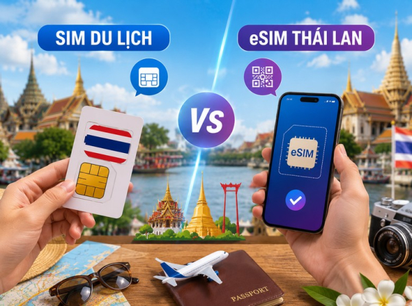 Sim du lịch hay eSIM Thái Lan: Loại nào sóng tốt hơn, mua ở đâu, bao nhiêu tiền?