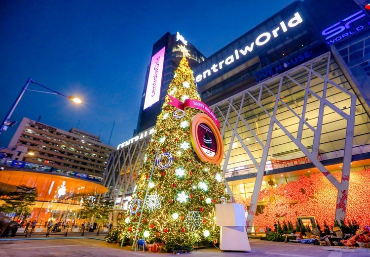 Quảng trường CentralWorld Square lúc trang trí lễ hội